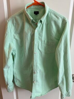 J. Crew Men's Oxford Mint Button-Down Shirt